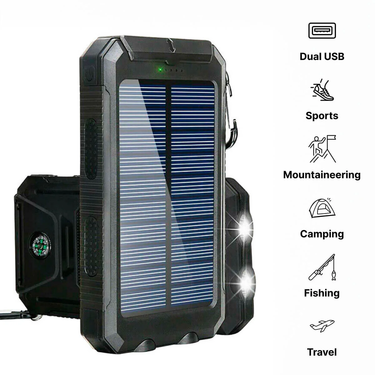 500000 MAH Solar Charger, Waterproof Power Bank, External - Image 4