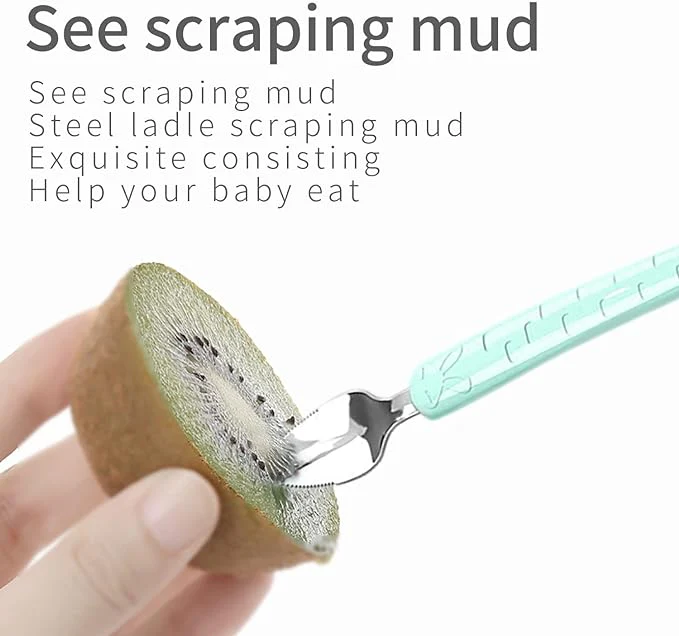 Double Head Baby Silicone Food Spoon - Image 2
