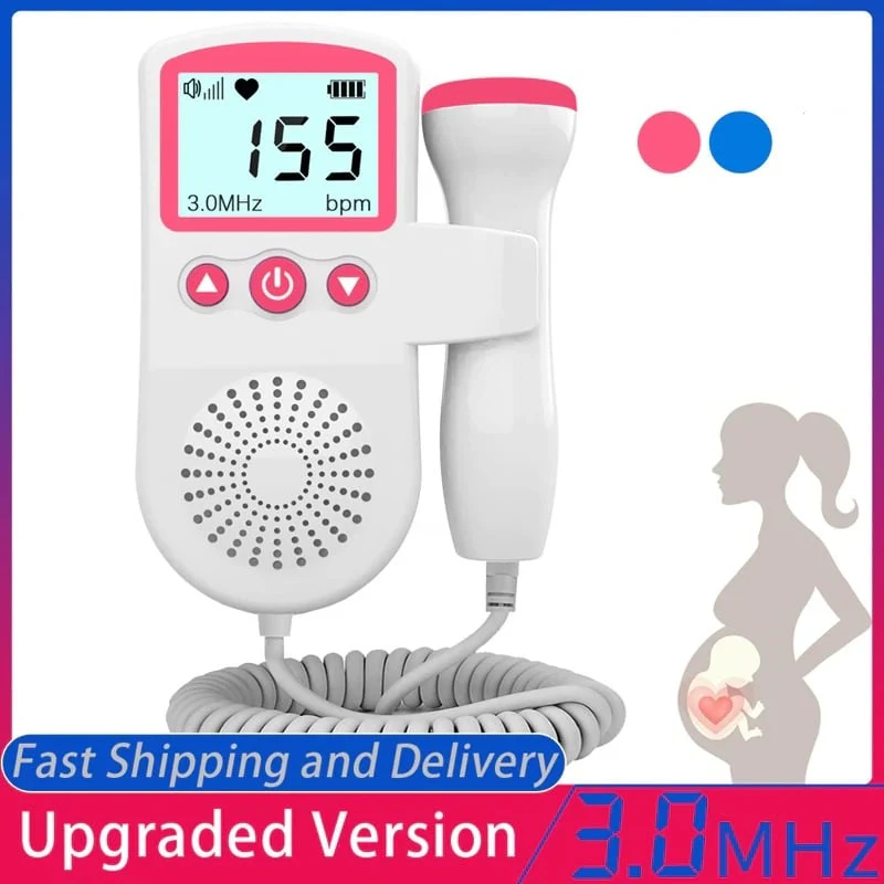 Fetal Doppler Heart Rate Monitor Home Pregnancy Baby Fetal Heart Rate Sound Detector - Image 4