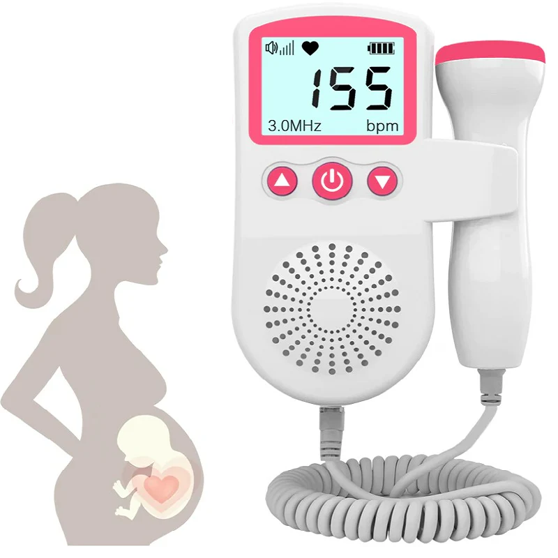 Fetal Doppler Heart Rate Monitor Home Pregnancy Baby Fetal Heart Rate Sound Detector - Image 7