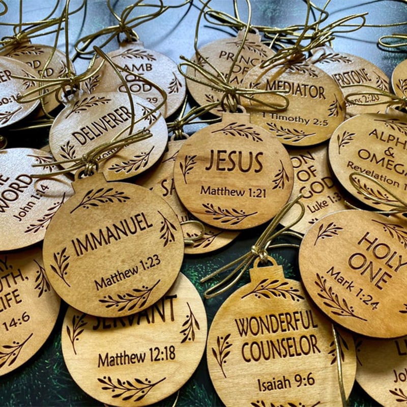 Names Of Jesus Jesus Advent Ornaments Christmas Hanging Decoration - Image 6