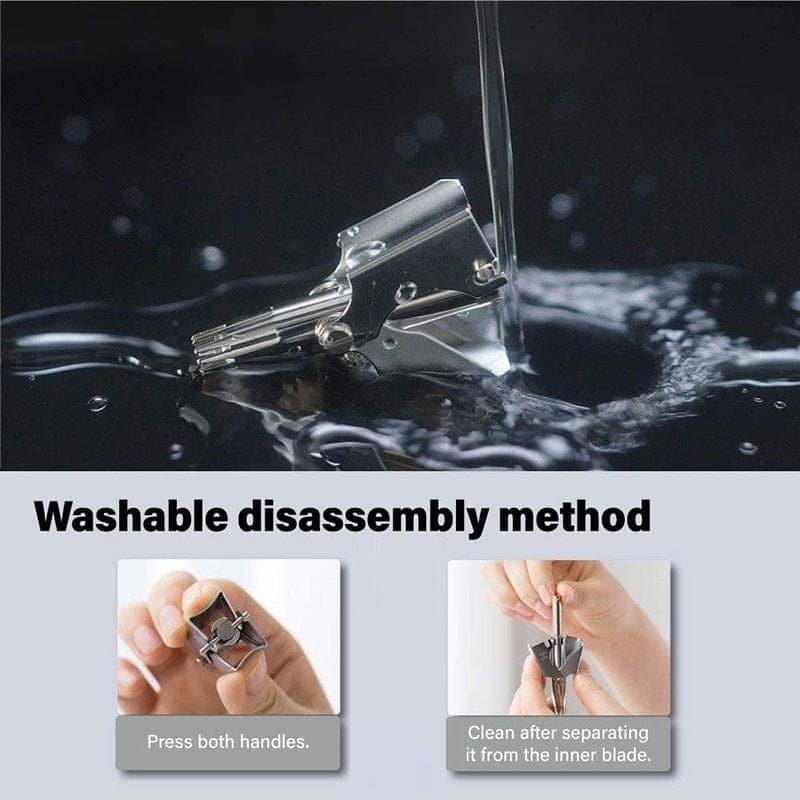 Nose Hair Trimmer for Men Stainless Steel Manual Trimmer - Image 3