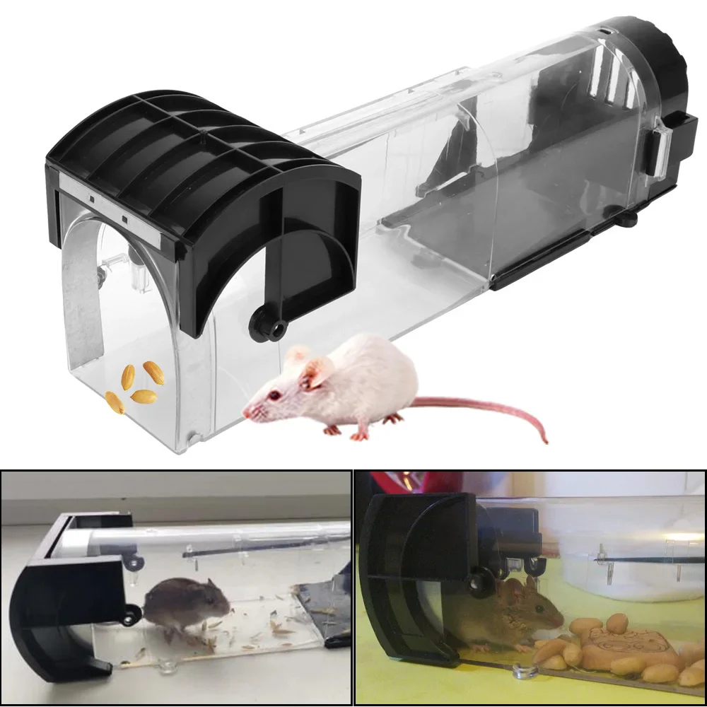 Self-Locking Reusable Humane Mouse Trap