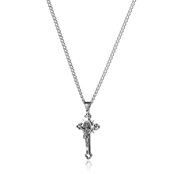 St. Benedict Crucifix Cross Pendant Necklacea - Image 3